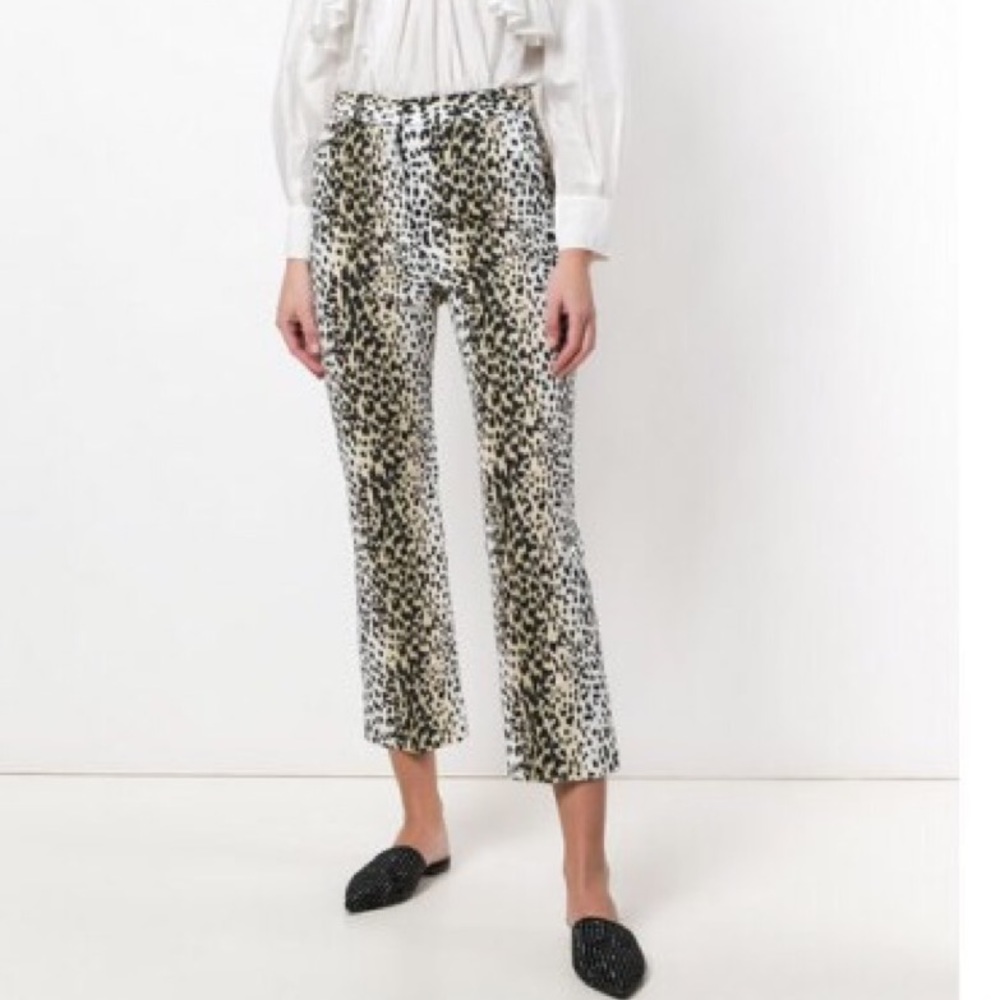 Weekend MaxMara Macula Animal Print Pants org $395